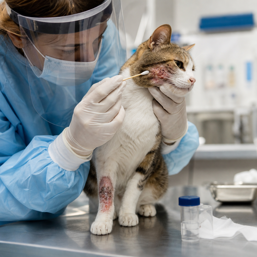 Esporotricosis en gatos alerta epidemiológica y diagnóstico temprano veterinario